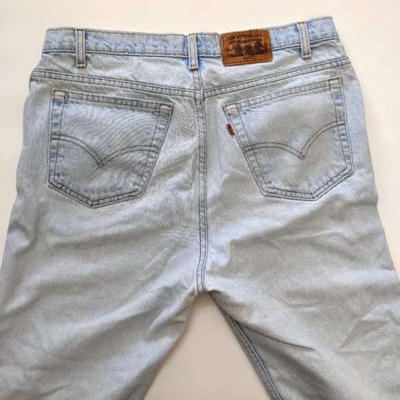 Vintage Levi's 540 orange tab jeans pants, size 36 x 30 - Picture 2 of 7